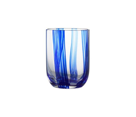 Stripe Glass 39 cl Blue Stripes | Verres | Normann Copenhagen