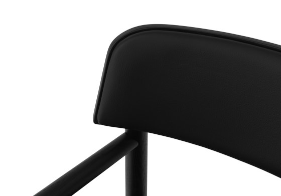 Timb Lounge Armchair Upholstery, Black/ Black leather | Fauteuils | Normann Copenhagen