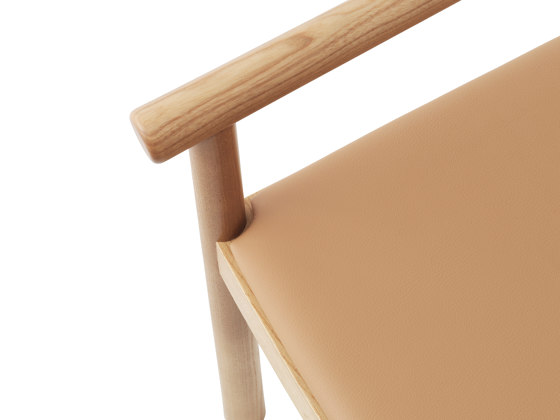 Timb Lounge Armchair Upholstery, Tan/ Camel leather | Sillones | Normann Copenhagen