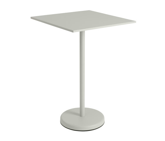 Linear Steel | Café Table | 70 x 70 h: 105 cm / 27.6 x 27.6 h: 41.3" | Tavoli bistrò | Muuto