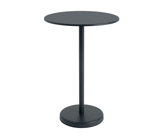 Linear Steel | Café Table | Ø 70 h: 105 cm / 27.6 h: 41.3" | Tavoli bistrò | Muuto