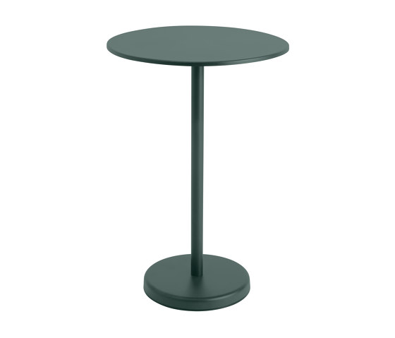 Linear Steel | Café Table | Ø 70 h: 105 cm / 27.6 h: 41.3" | Bistrotische | Muuto