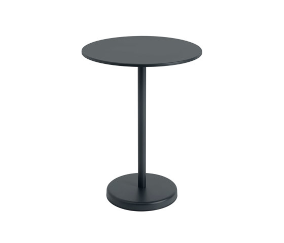 Linear Steel | Café Table | Ø 70 h: 95 cm / 27.6 h: 37.4" | Bistrotische | Muuto
