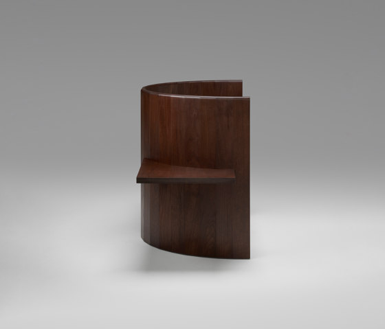 Sit, Set Chair (Black Walnut, Caramel Leather) | Chaises | Roll & Hill