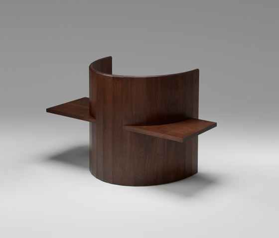 Sit, Set Chair (Black Walnut, Caramel Leather) | Chairs | Roll & Hill