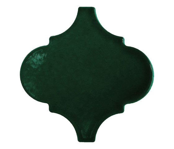 Arabesco 15x15 Lucida A52 Verde Inglese | Baldosas de cerámica | Acquario Due
