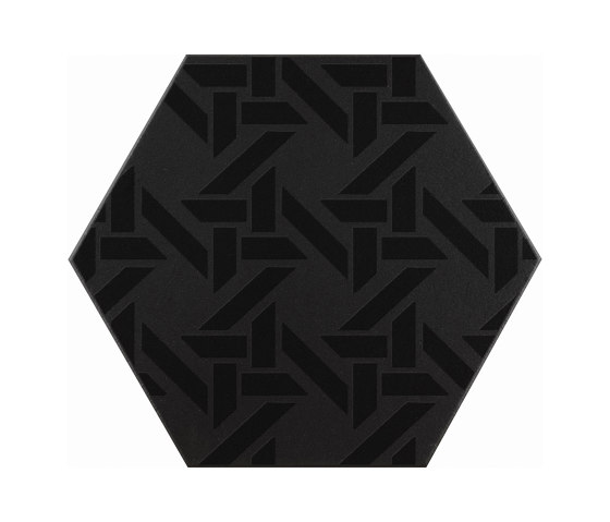 Exa16 Pattern W355 1 Nero | Ceramic tiles | Acquario Due