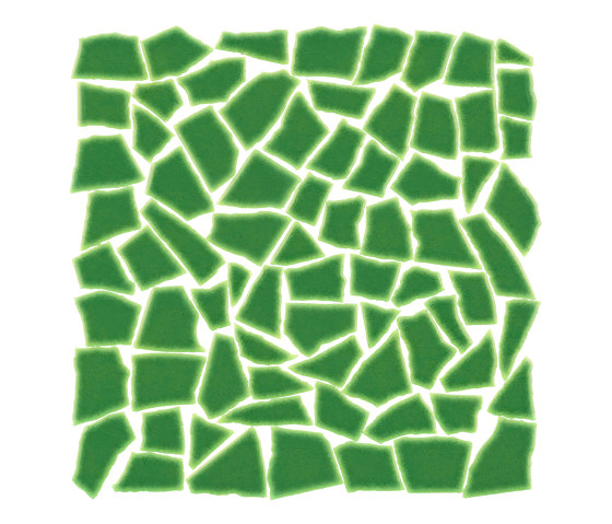 Opus 3-6cm 30x30 Lucida A50 Verde Prato | Piastrelle ceramica | Acquario Due