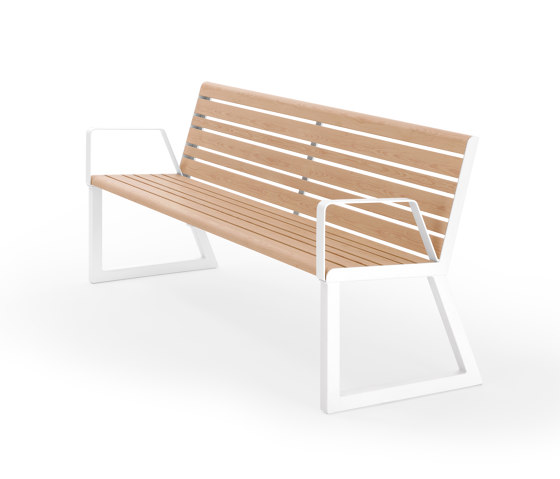 VENTIQUATTRORE.H24 SEAT WITH BACKREST | Benches | Urbantime