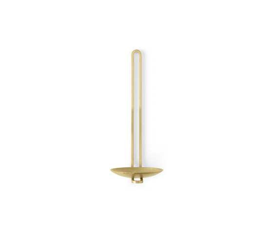Clip Candle Holder H20, Wall | Brass | Kerzenständer / Kerzenhalter | Audo Copenhagen