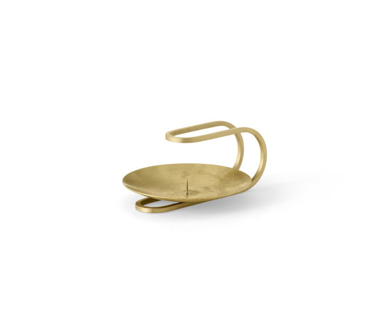 Clip Candle Holder, Table, H5 | Brass | Portacandele | Audo Copenhagen