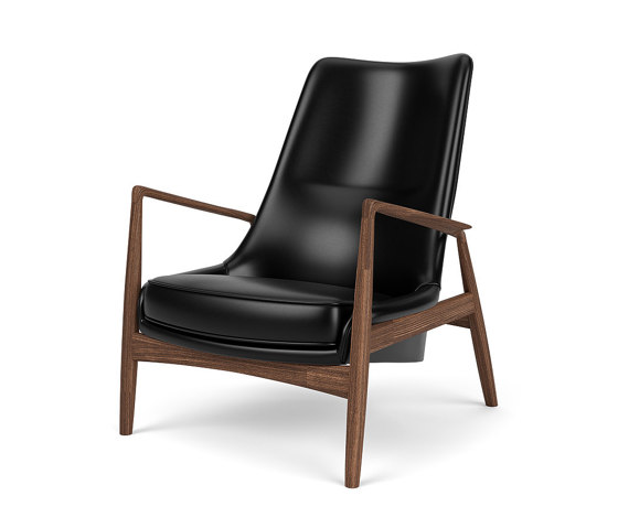 The Seal, Lounge Chair, High Back | Walnut Base / Dakar 842 | Fauteuils | Audo Copenhagen