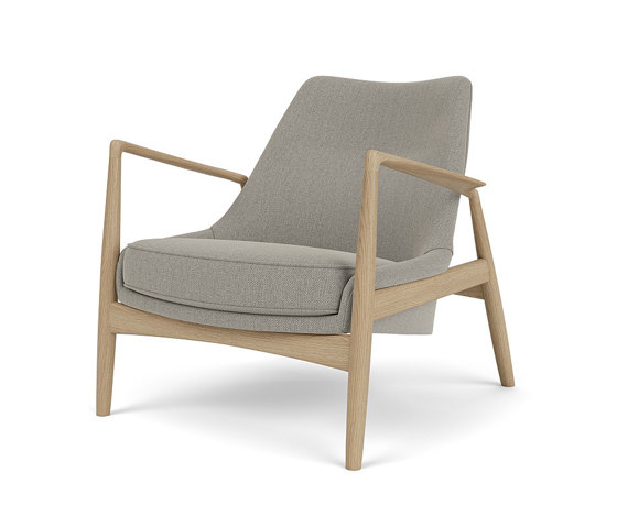 The Seal, Lounge Chair, Low Back | Natural Oak Base / Re-wool 218 | Poltrone | Audo Copenhagen