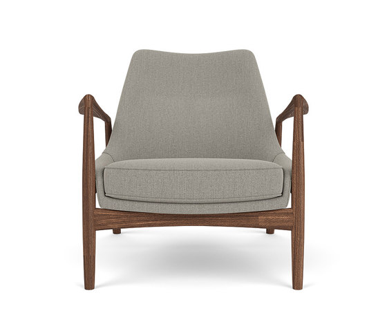 The Seal, Lounge Chair, Low Back | Walnut Base / Re-wool 0218 | Armchairs | Audo Copenhagen