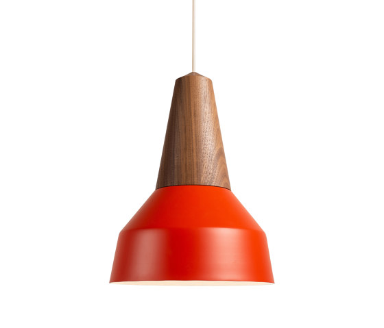 Eikon Basic Walnut Poppy Red | Lámparas de suspensión | SCHNEID STUDIO