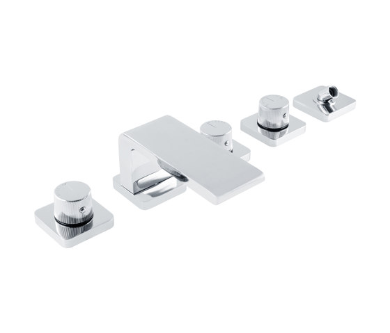 Stereo FM | 5 Hole Deck Mounted Bath Mixer without Hand Shower | Bath taps | BAGNODESIGN