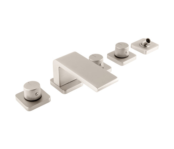 Stereo FM | 5 Hole Deck Mounted Bath Mixer without Hand Shower | Bath taps | BAGNODESIGN