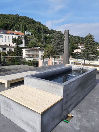 Fontane | dade pool 200/120/75 | Vasche outdoor | Dade Design AG concrete works Beton