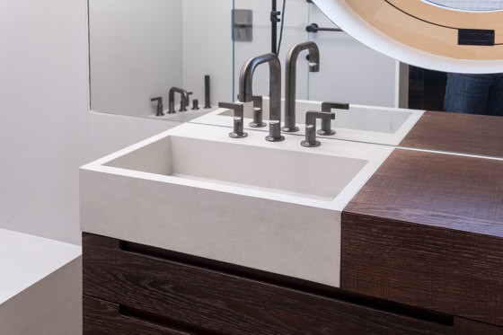 dade JARON 90 washstand furniture | Wash basins | Dade Design AG concrete works Beton