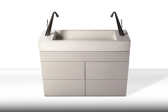 dade PURE 120 Waschtischmöbel | Waschtischunterschränke | Dade Design AG concrete works Beton
