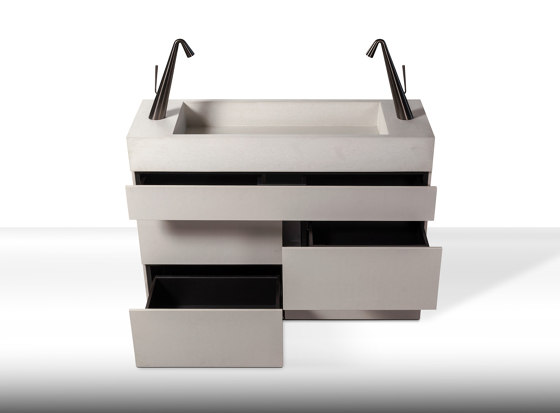 dade PURE 120 washstand furniture | Vanity units | Dade Design AG concrete works Beton