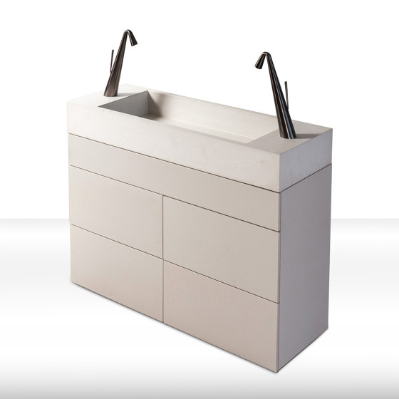dade PURE 120 washstand furniture | Armarios lavabo | Dade Design AG concrete works Beton
