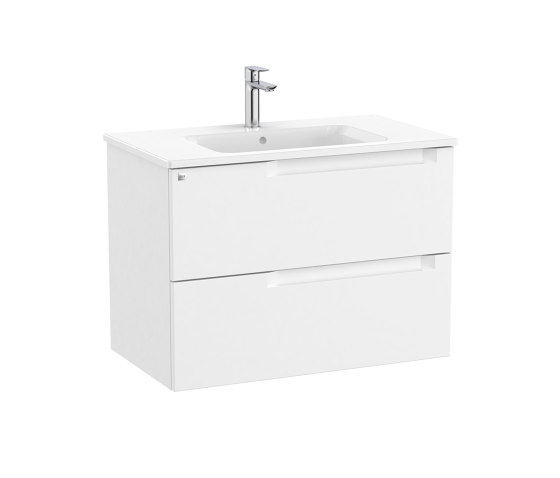 Aleyda | Vanity unit | White matt | Mobili lavabo | Roca