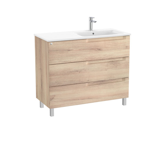 Aleyda | Vanity unit | Beige wood | Mobili lavabo | Roca