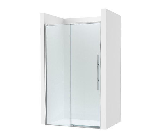 Brisa | L2 shower screen | Polished Silver | Shower screens | Roca
