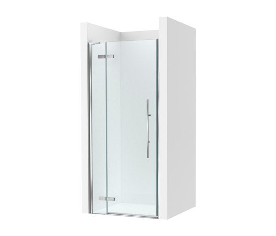 Brisa | PEF shower screen | Polished Silver | Divisori doccia | Roca