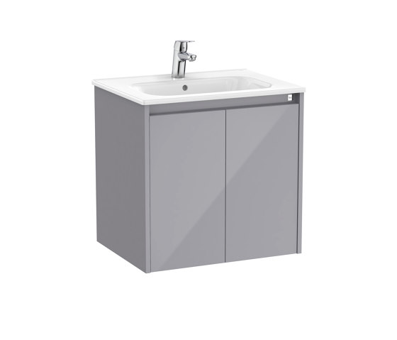 Tenet | Vanity unit | Glossy grey | Meubles sous-lavabo | Roca