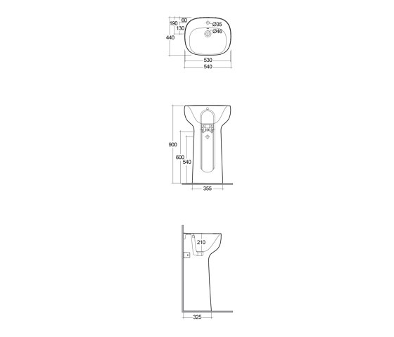 RAK-ILLUSION | Free Standing washbasin with tap hole | Waschtische | RAK Ceramics