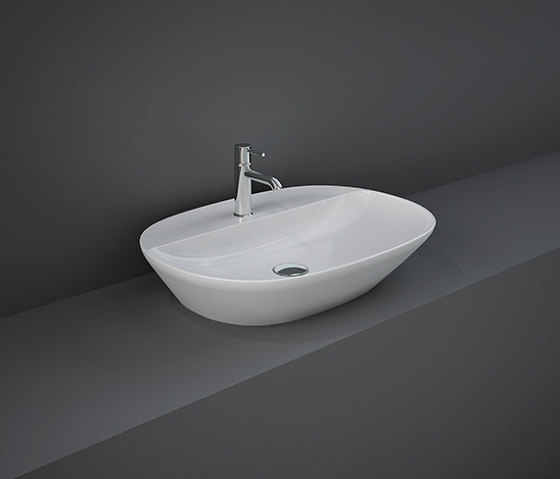 RAK-VARIANT | Oval Elongated Countertop washbasin with tap hole | Wash basins | RAK Ceramics
