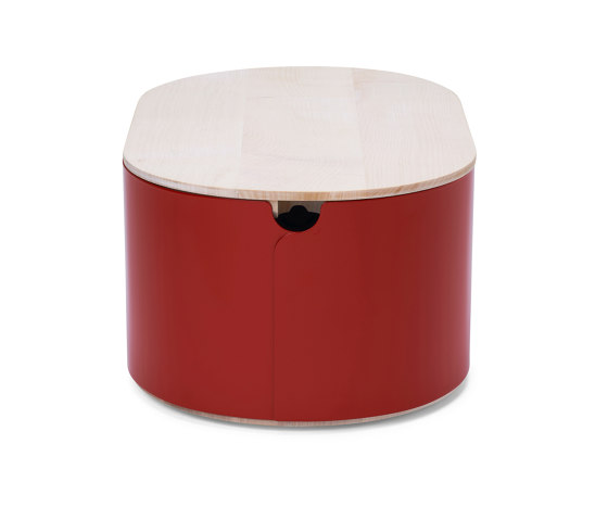 Krume | bread box, flame red RAL 3000 | Accesorios de cocina | Magazin®