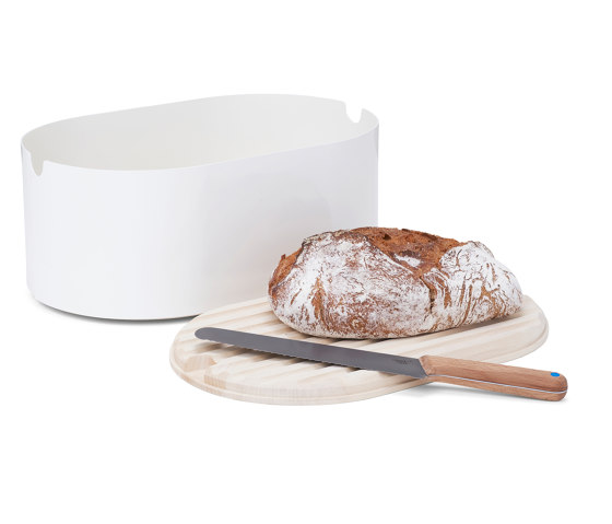 Krume | bread box, pure white RAL 9010 | Kitchen accessories | Magazin®