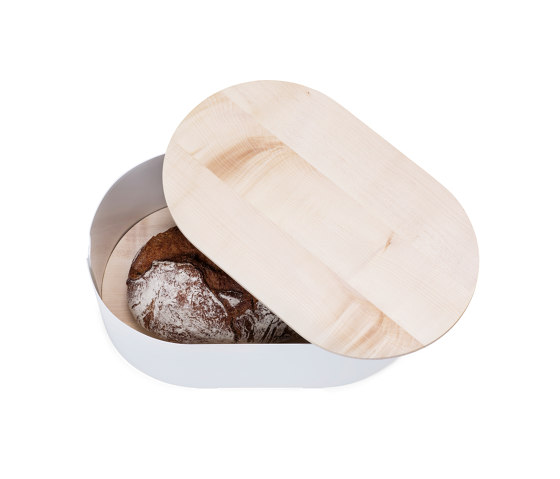 Krume | bread box, pure white RAL 9010 | Kitchen accessories | Magazin®