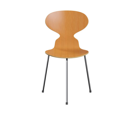 Ant™ | Chair | 3100 | Oregon pine | Chrome base | Chaises | Fritz Hansen
