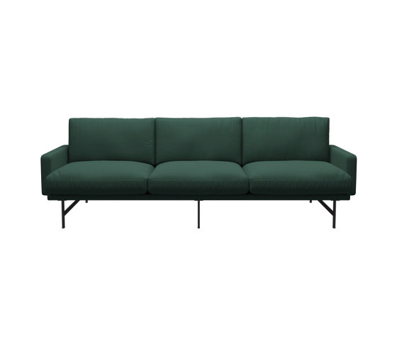 Lissoni Sofa™ | PL113S | Textile | Black steel base | Canapés | Fritz Hansen