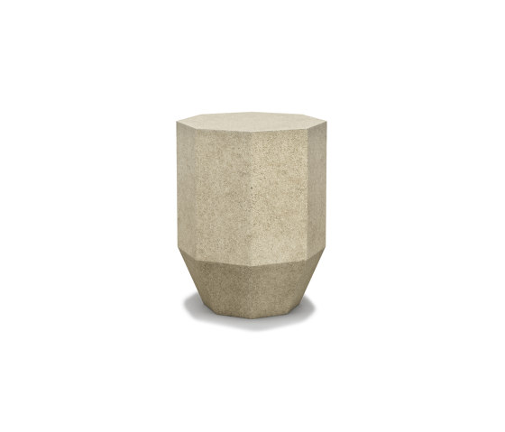 Gemma S Size Concrete Travertine Coffee Table | Tables d'appoint | SNOC
