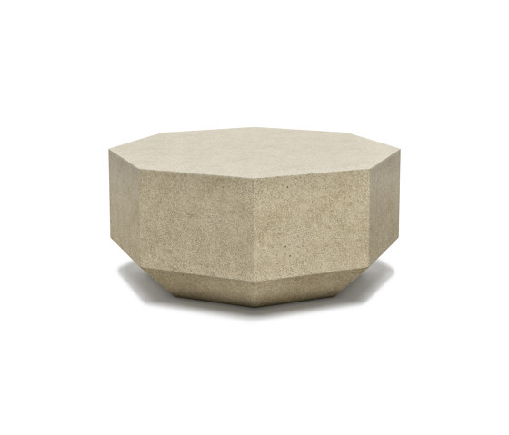 Gemma M Size Concrete Travertine Coffee Table | Tables basses | SNOC