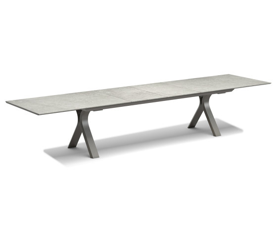 Baixa Charcoal Extended Dining Table For 12 | Dining tables | SNOC