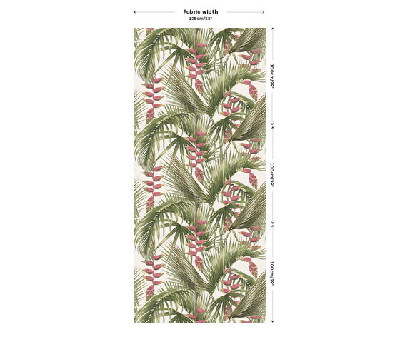 Aloha Fabric - White | Dekorstoffe | Feathr