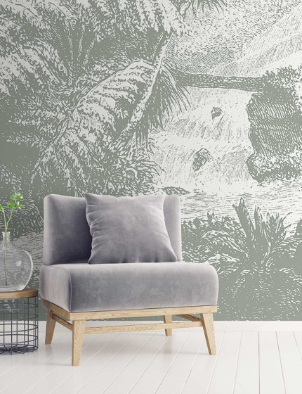 Amazonia - Grey | Wall art / Murals | Feathr