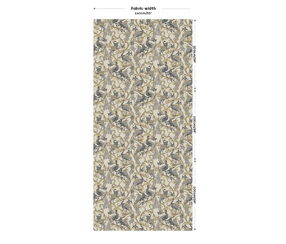 Arcadia Fabric - Beige | Tissus de décoration | Feathr