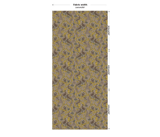 Arcadia Fabric - Brown | Tessuti decorative | Feathr