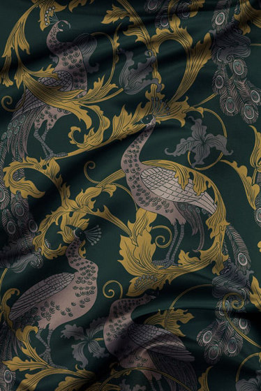 Arcadia Fabric - Green | Tissus de décoration | Feathr