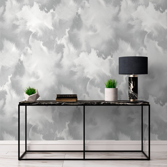 Baltic Sea - Silver Grey | Wall coverings / wallpapers | Feathr