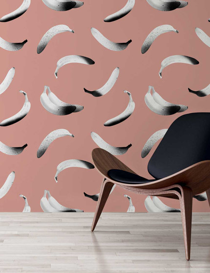Banana Drop - Terracotta | Wall coverings / wallpapers | Feathr