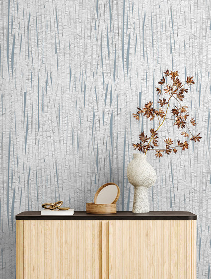 Bed Of Reeds - Blue | Wall coverings / wallpapers | Feathr