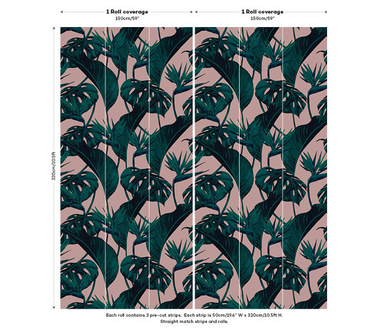 Bird of Paradise - Blush | Wall coverings / wallpapers | Feathr